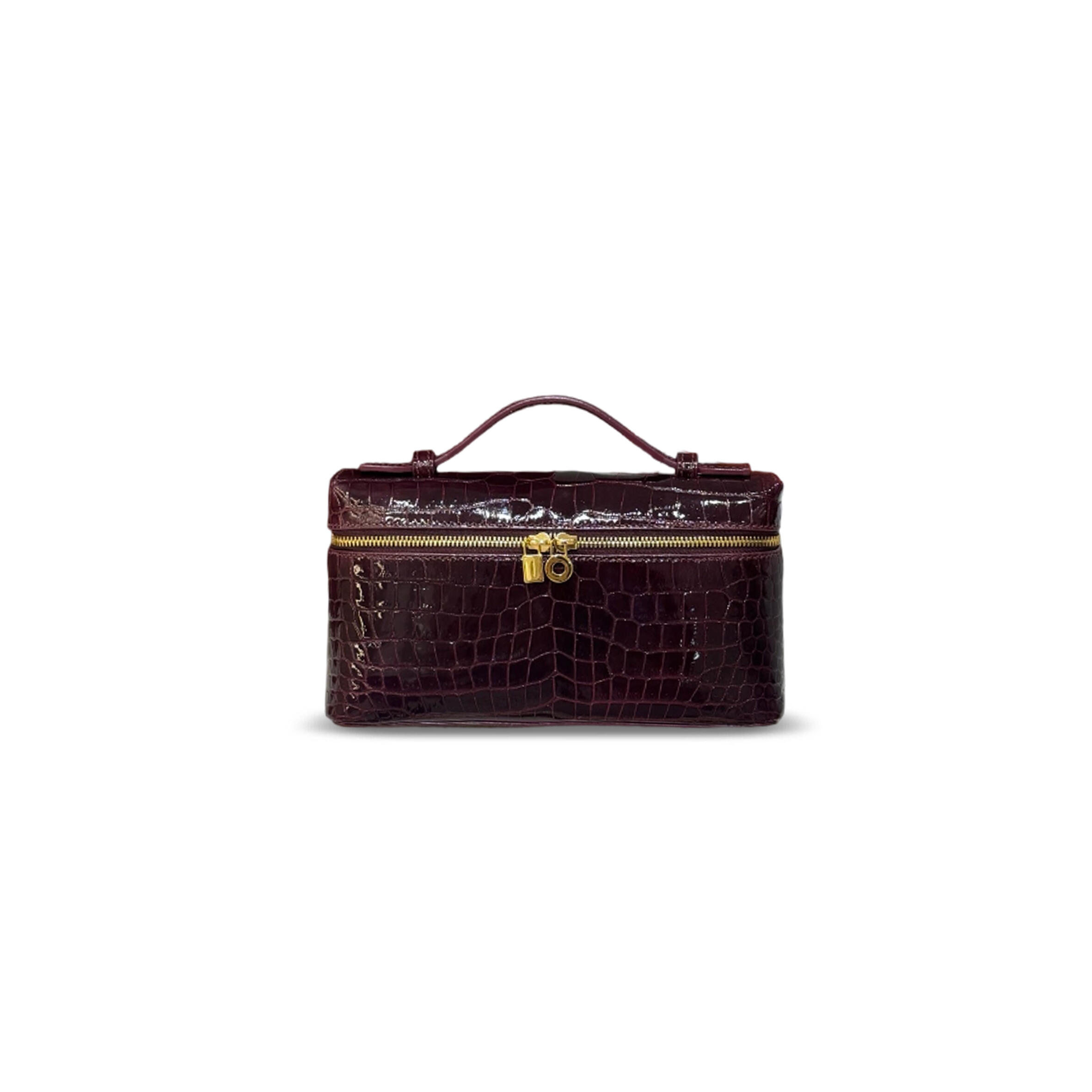 LORO PIANA EXTRA POCKET L19 CROCODILE LEATHER (19*11*6.5cm)